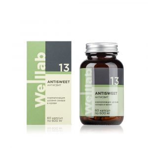 Welllab ANTISWEET, 60 капсул